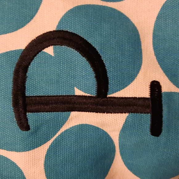 Embroidered Turquoise Blue Cotton Polk-A-Dot Chef Kitchen Apron Baker Chef Cook - Picture 2 of 6